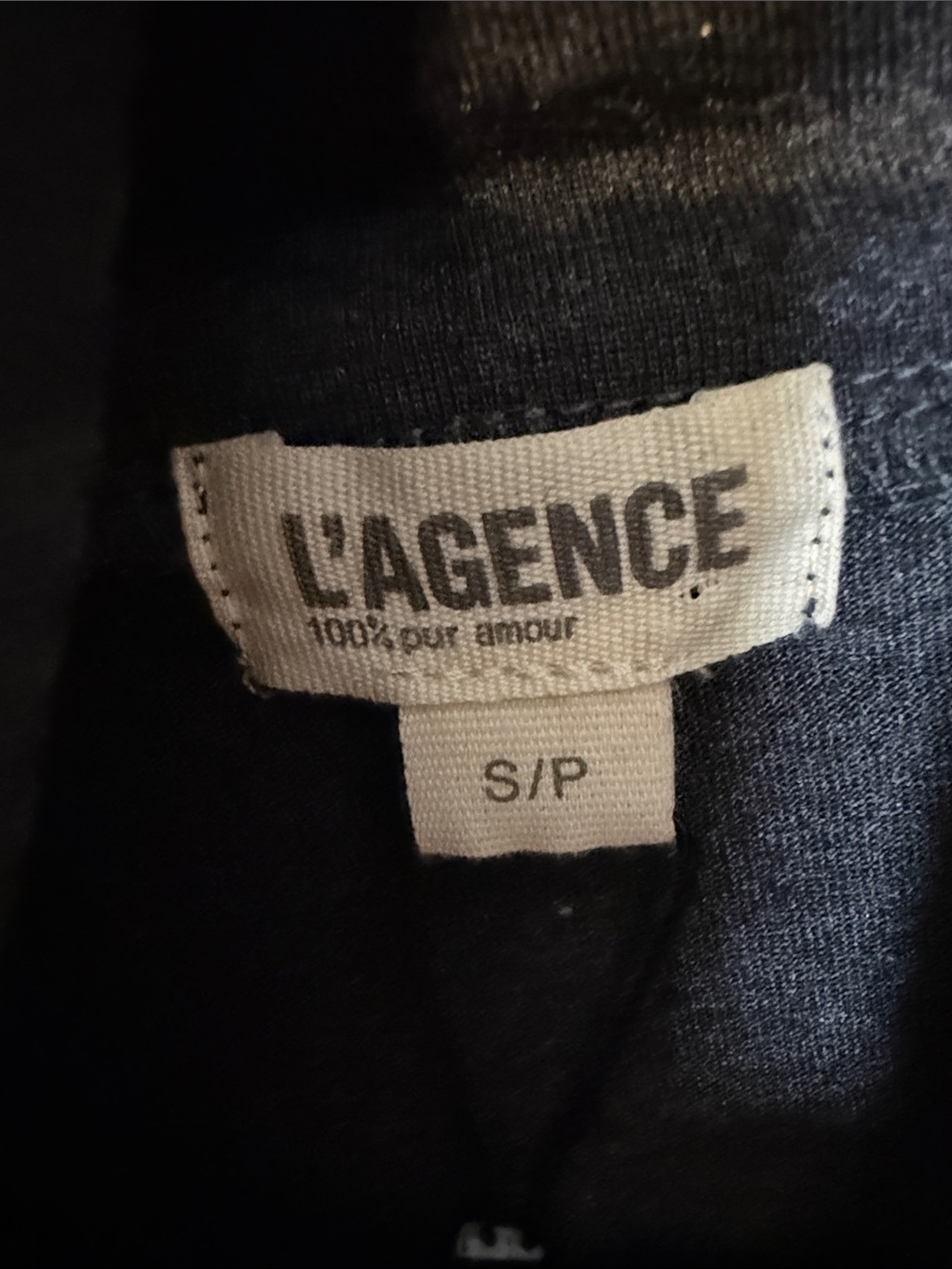 Lagence Aja turtle neck top 3/4 sleeve Dark Heather Grey Size Small Petite NWT - Picture 4 of 9